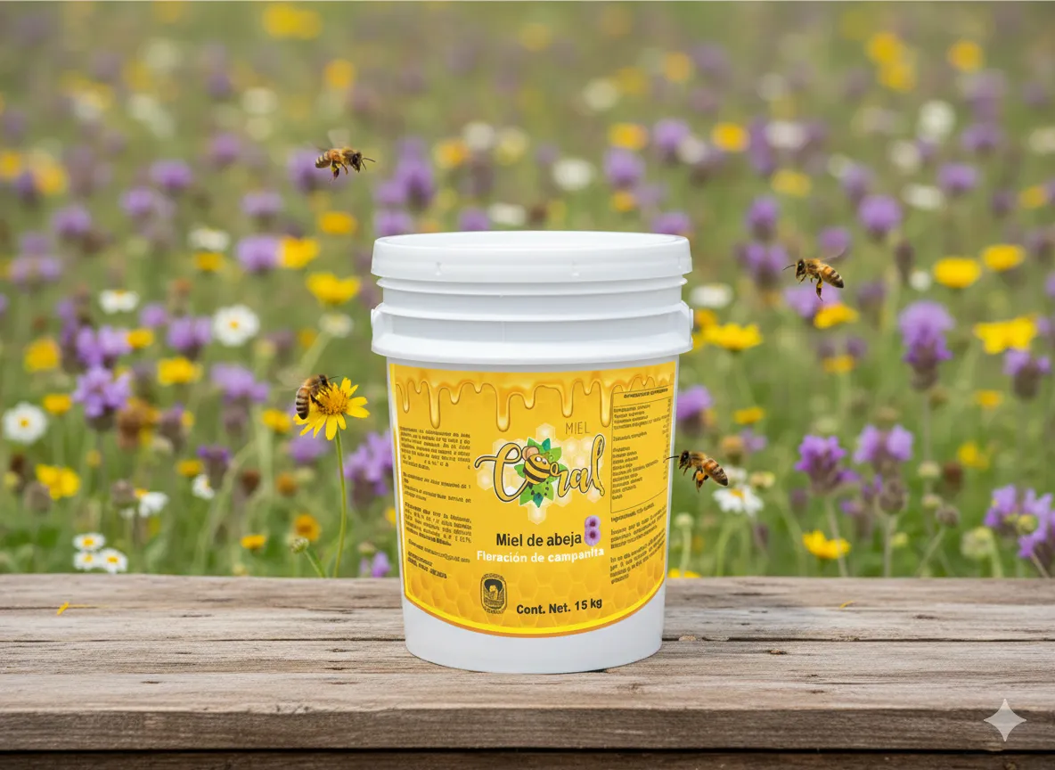 Miel de abeja en Cubeta de 15 kg
